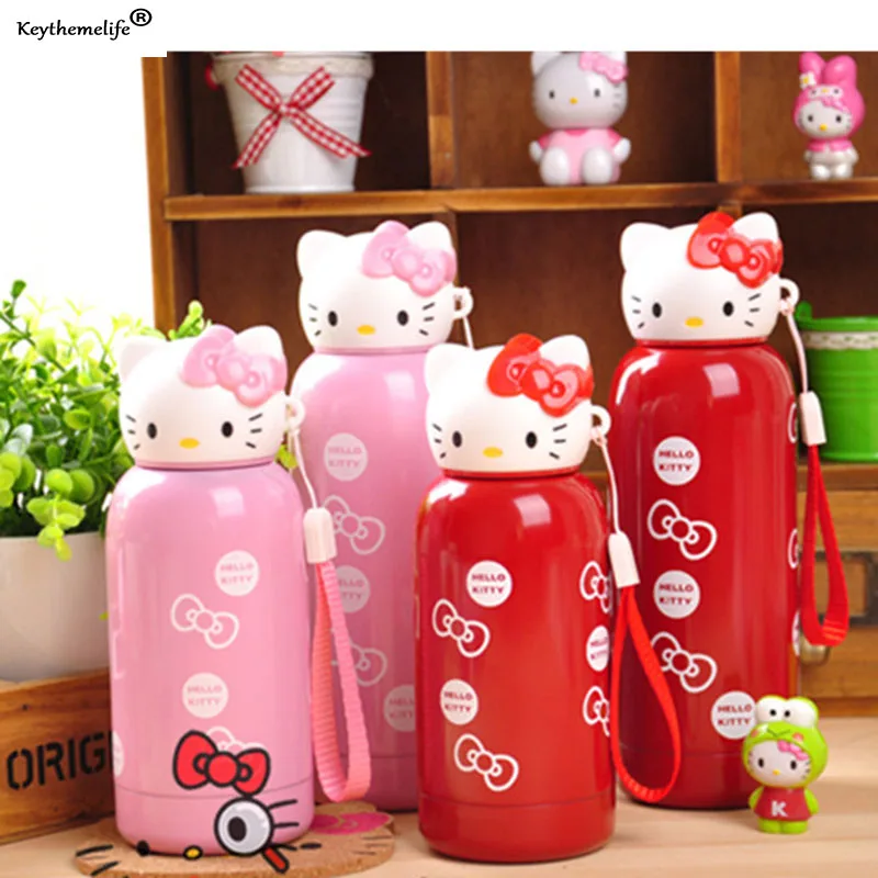 Cartoon Hello Kitty Thermos Cup Stainless Steel Thermo Tumbler Vacuum