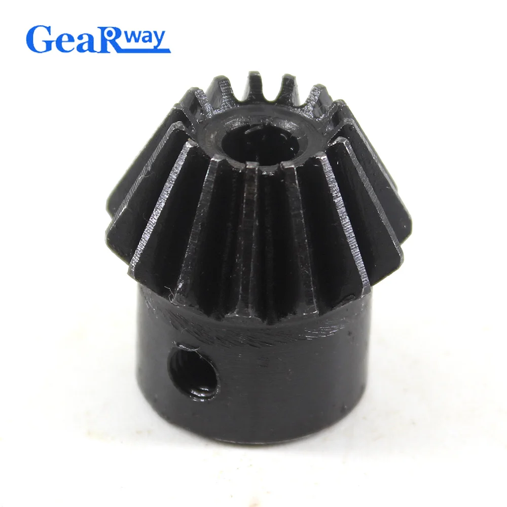 1.5Module 15T 30T Bevel Gear 12 21 Ratio 6/8mm Bore 90 Degrees Metal Bevel Gear Drive 15Teeth