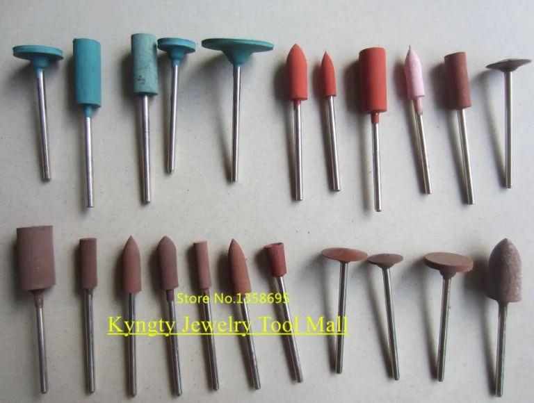 Mounted Silicon Wheels and Points slicone points mounted felt point Dental Lab Abrasive Material Rubber Wheel 50pcs/set | Украшения и
