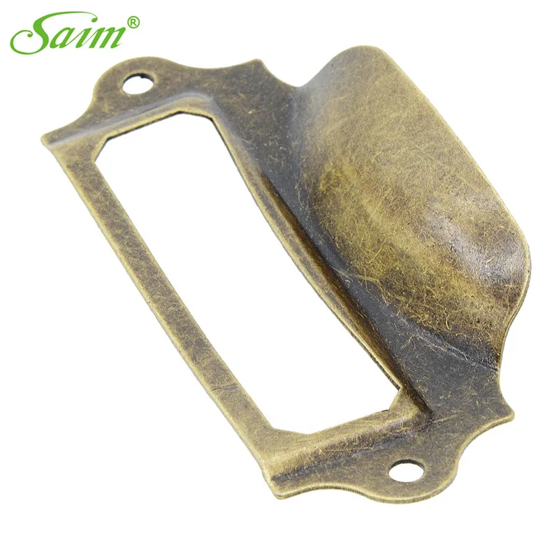 

Retro Wardrobe Handle Iron Label Pull Handle Home Cabinet Knobs and Handles 10/20/50pcs Drawer Handles Accessories