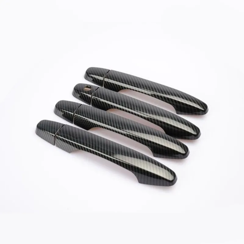 Carbon Fiber Printed Car Door Handle Bowl Cover Moulding Trim for Honda CRV CR-V 2012 2013 Styling