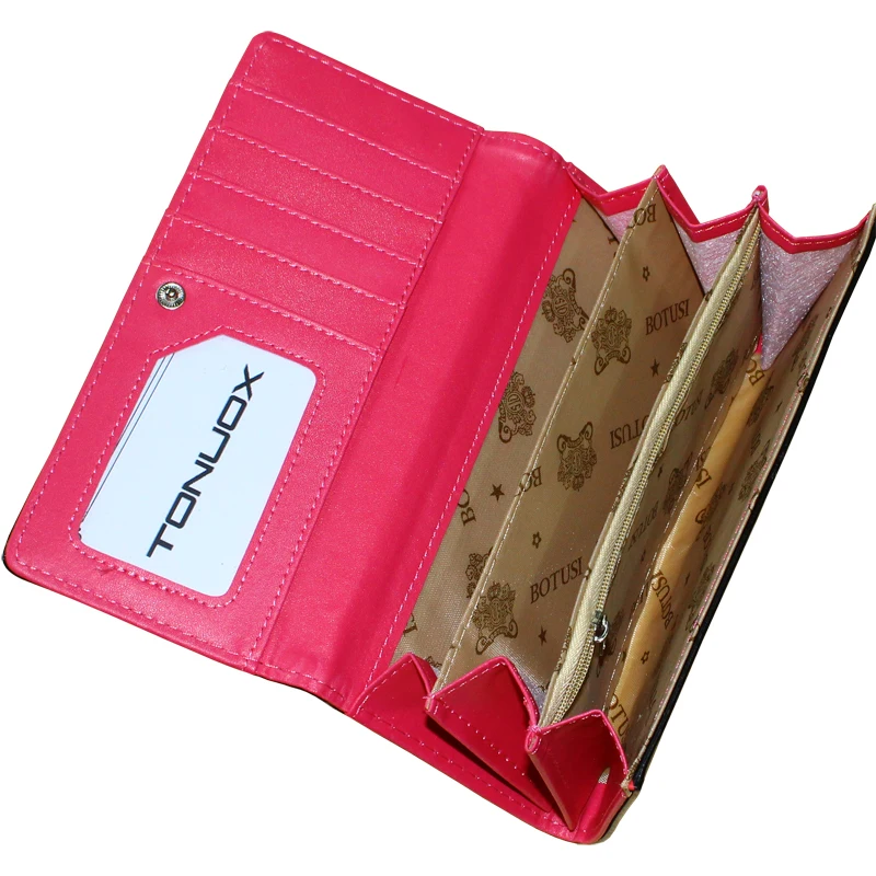 New Women Wallets Soft PU Leather Cute Cats Hasp Lady Purses Wallet Cards ID Holder Moneybags Women Long Clutch Coin Purse Burse