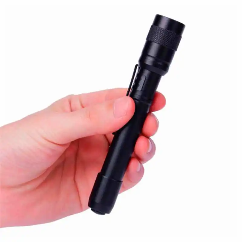 Chips XPE-R3 LED laser pointer Lamp Clip Mini Penlight Flashlight Torch nitecore AAA powerful led flashlight #4S12 (2)