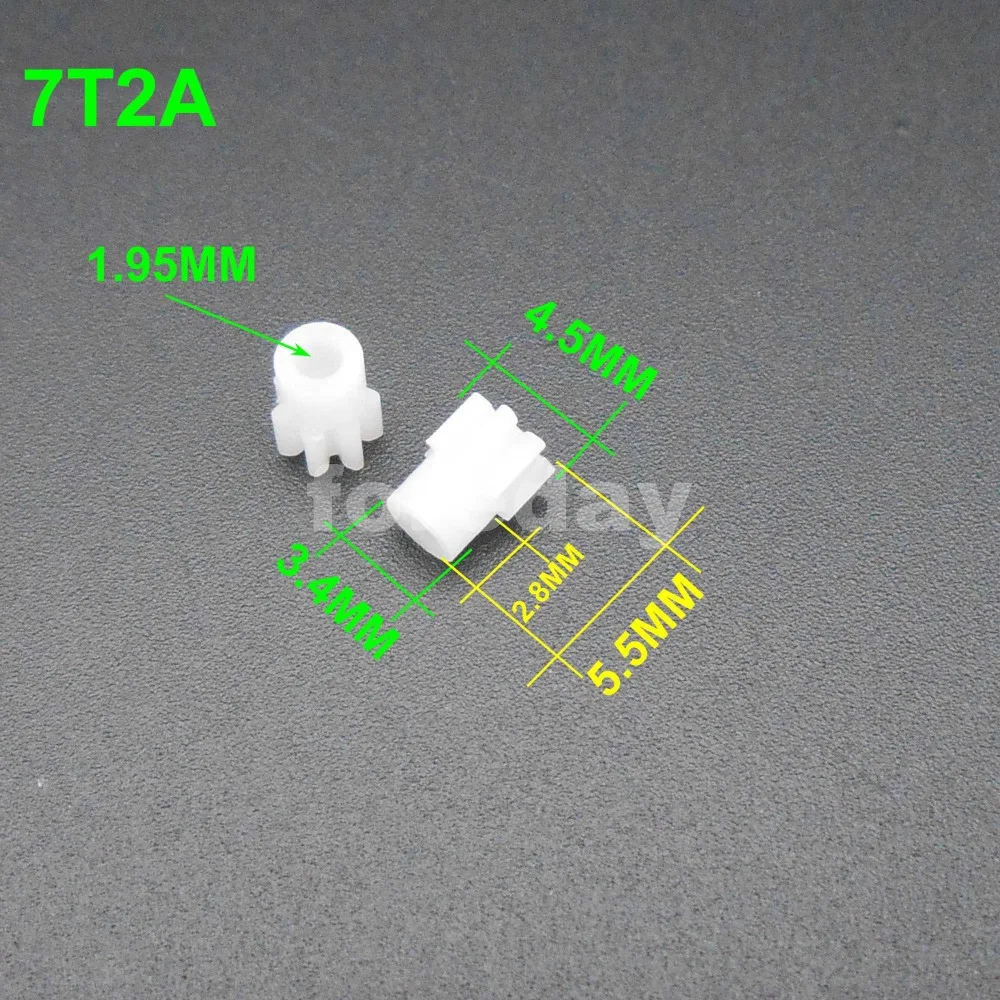 Plastic Spur Gear Pinion 0.3M 0.4M 0.5M 0.3 0.4 0.5Modulus Bore Hole 0.8MM 1MM 2MM 7 8 9 10 11 12 13 14 15 16 18 Teeth 20Pcs/Lot