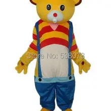 Изящное украшение в виде пустышки желтый маскот медведь костюм Взрослый размер символ «Герой мультфильма» маскотта карнавальный Косплей нарядное платье SW1242
