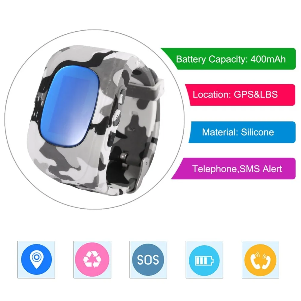  Kind Smart Uhr Q50 Anti-verloren GPS Tracker Smartwatch SOS Anruf GSM + GPRS Lage Für Kid Safe Anti