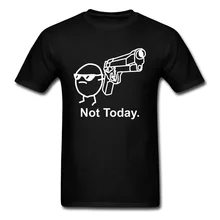 No hoy villano Shoot camiseta Juego de tronos Ricky y Morty Comic divertida camiseta para hombres Humor Anime envío de la gota
