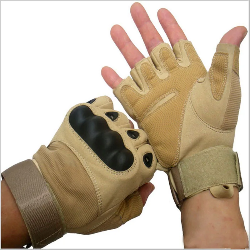 

Men Outdoor Half Finger Tactical Gloves Training Protection Wild Survival Cycling Riding Driving Moto Racing Non-slip Gloves