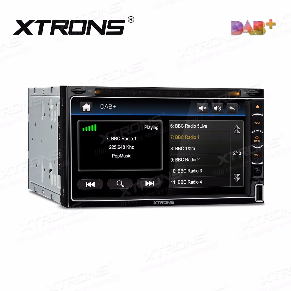 Clearance 6.95" Two Din Car DVD Double Din Car Navigation GPS 2 Din Multimedia Player with Built-in Vehicle Standard DAB+ Module 2