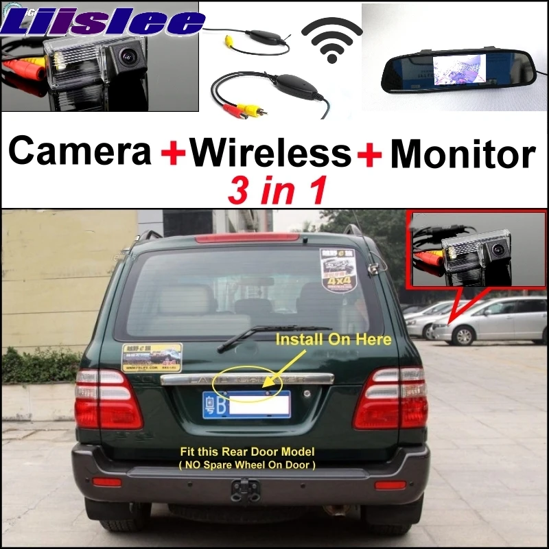 

Liislee Special Rear View Camera Wireless Receiver Mirror Monitor Parking System For TOYOTA Land Cruiser LC 100 LC100 1998~2007