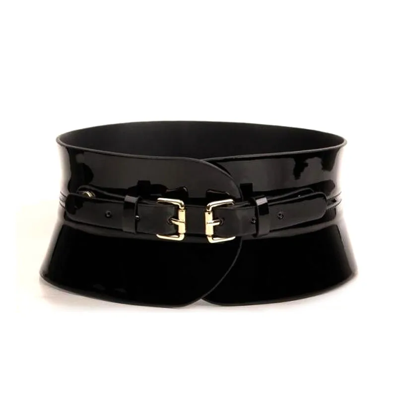 Модный брендовый декоративный широкий кожаный ремень женский цвет черный ультра широкий пояс-ремень панк универсальные ремни уплотнение талии