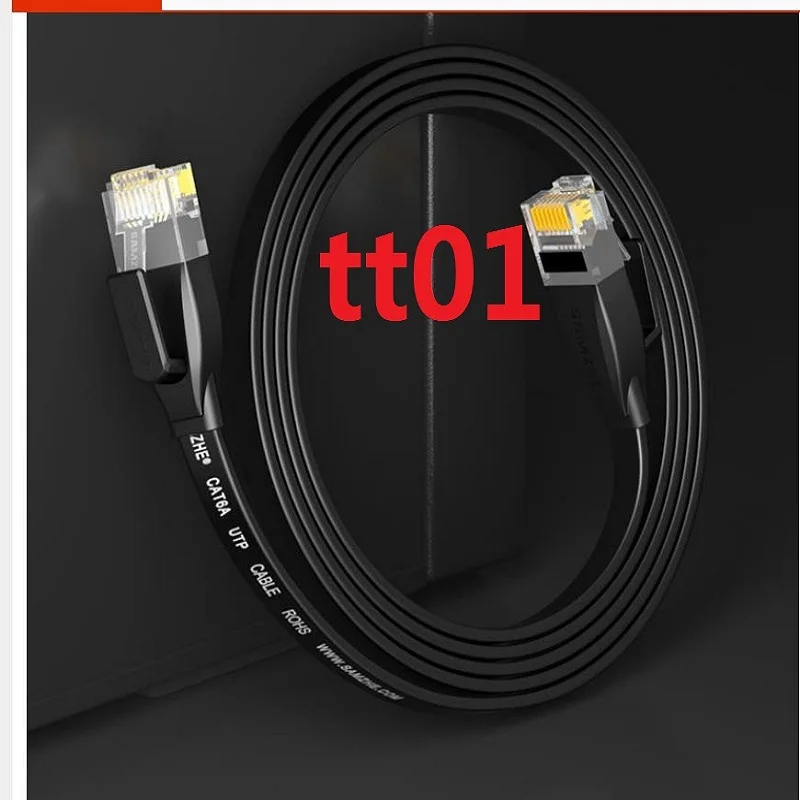 tt01 CAT6 Flat Ethernet Cable RJ45 Lan Cable font b Networking b font Ethernet Patch Cord