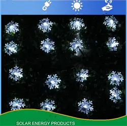 Рождественские огни Открытый 30 светодиодный Новый год светодиодный гирлянда Солнечная наклейка светодиодный свет