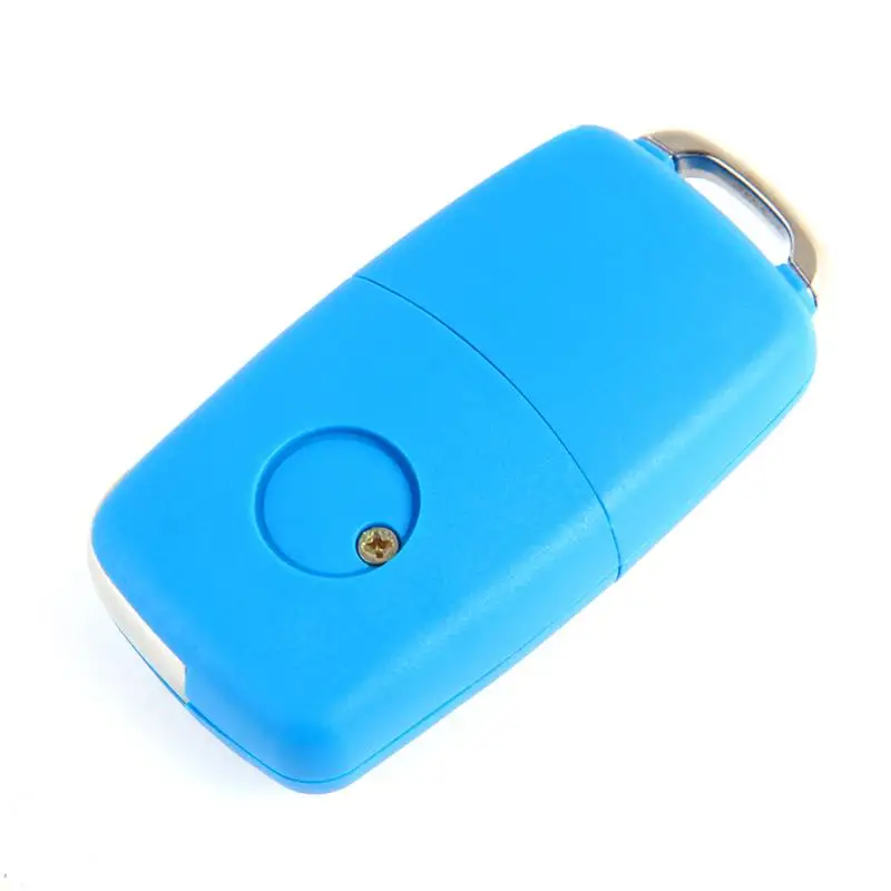 3 Buttons Remote Key Fob Case For Volkswagen Bora Beetle Golf Polo Passat Skoda Blue