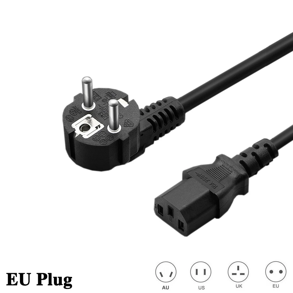 

AU US UK EU plug power cord power cord for AC adapter TV projector computer rice cooker monitor scanner printer power cord cable