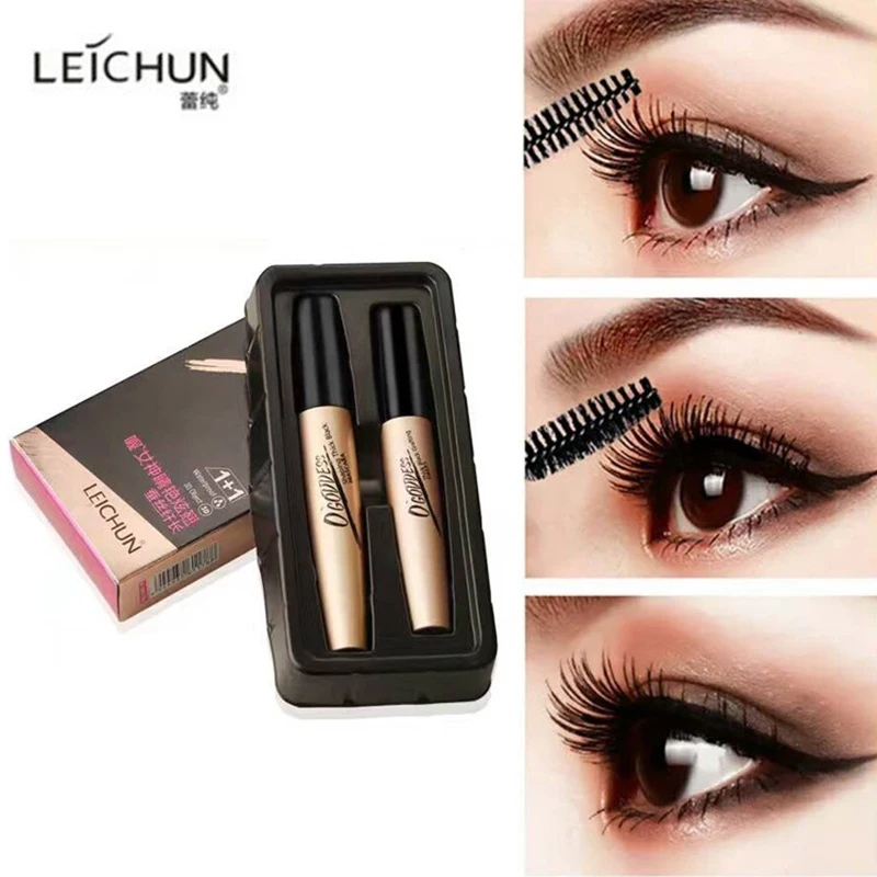 

Silk Fiber Lash Mascara Makeup Set Waterproof Rimel 3d Mascara For Eyelash Extension Black Thick Lengthening Eye Lashes Cosmetic