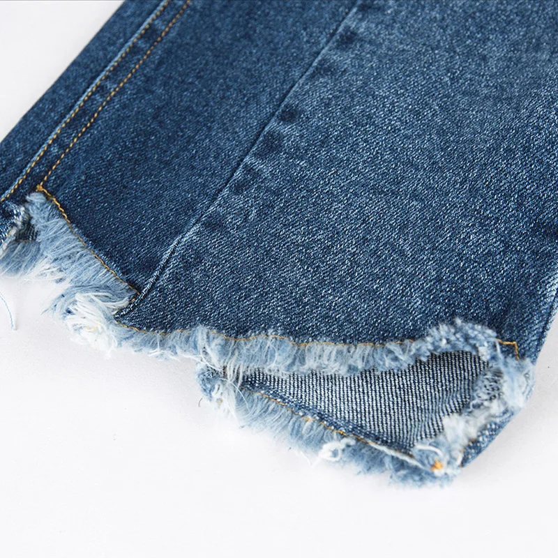 Trouser Summer Casual Zipper Qq127 Stretch Spring Pants Womens Pocket Elastic Fashion New Straight Miaoqing2018 Regular Jeans U4B66z