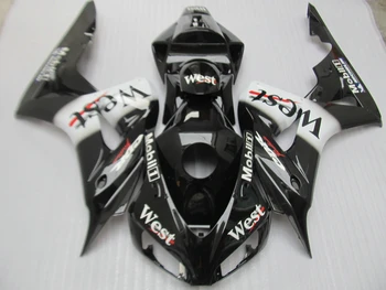 

Injection molding fairing kit for Honda CBR1000RR 2006 2007 west sticker black motorcycle fairings CBR 1000RR 06 07 OT35