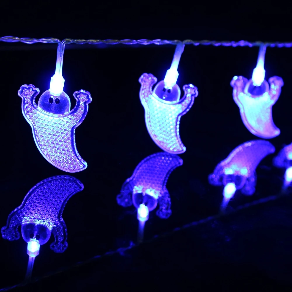 LYFS 3 м 30 светодиодный маленький призрак фея струнные светильники с питанием от аккумулятора для рождественской вечеринки Пасхальный Сад Гирлянда украшения