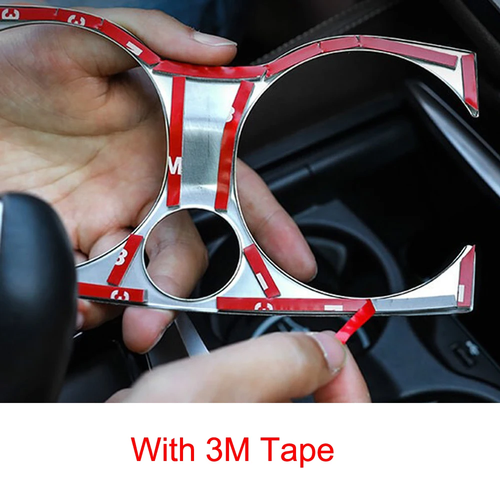 JEAZEA New Interior Water Cup Holder Panel Mouldings Cover Trim Frame for BMW 5 series G30 2017 2018 Accessories -3