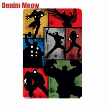 Налет героя винтажные металлические жестяные вывески домашний бар паб декоративные металлические тарелки Аниме Кино-стикеры Настенные супер герой Арт плакат N205