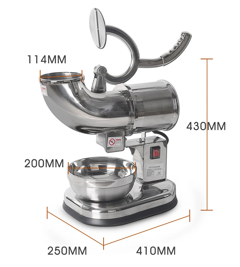 ITOP электрическая дробилка льда бритва машина Мороженица из нержавеющей стали смузи Sundaes мороженое приспособление для коктейлей CE