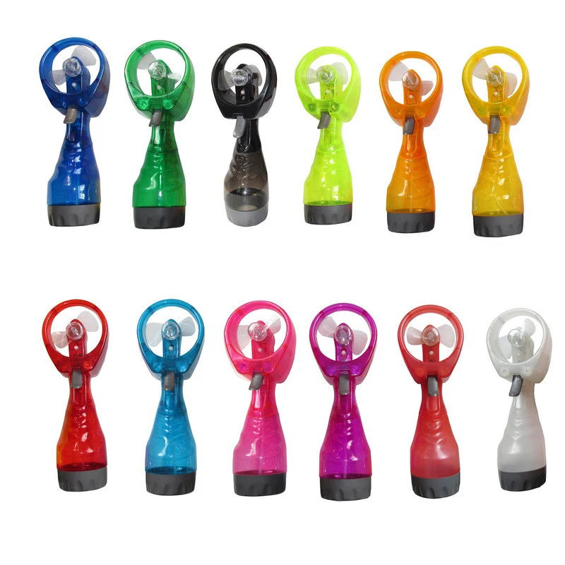 

Spray Cool Bring Your Own PVC Nozzle Gifts Water Mistingfan Coolingfan 9 Colors Water Mist Fan Two No. 5 Dry Batteries ABS