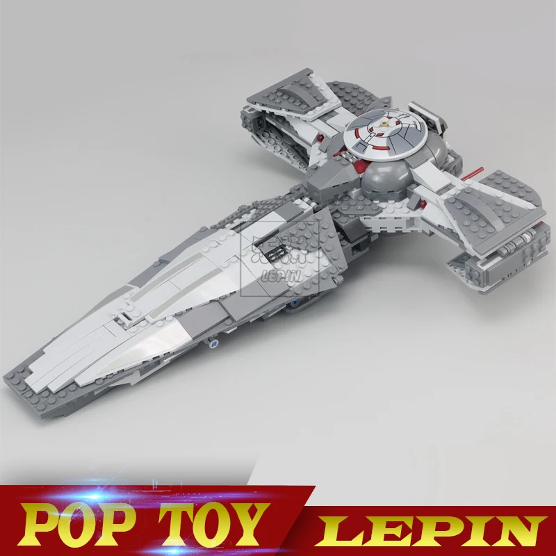 New Lepin 698pcs 05008 Star Wars Sith Infiltrator Figure Marvel Building Blocks Set Toys Compatible legoed With 7961 block-set