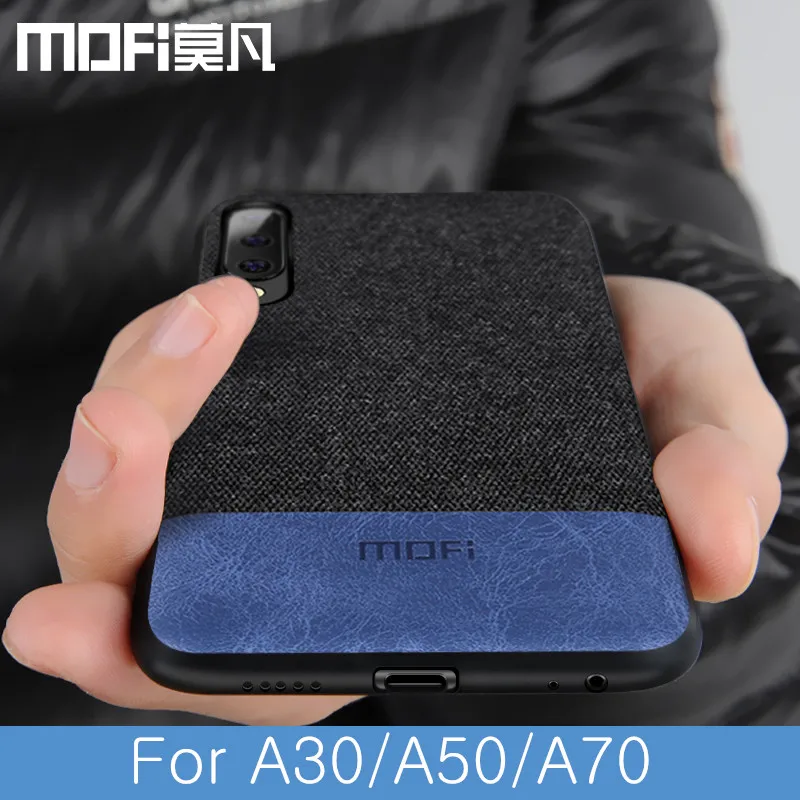 MOFi case for Samsung A50 case cover shockproof back cover cloth fabric protective silicone cases capas for Galaxy A30 A70 case MOFi case for Samsung A50 case cover shockproof back cover cloth fabric protective silicone cases capas for Galaxy A30 A70 case