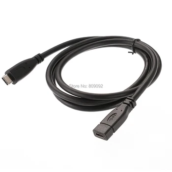 

10Gb/s 0.5M/1M USB3.1 Type-C USB-C Male to Type-C Female Data Sync Extension Cable OD4.8mm NEW
