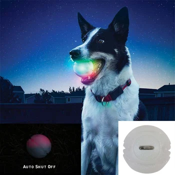 

LED Glowing Toy Ball for Dog Play Training in the night Blinking Pet Toys Lights Up Supplies For Night Play Dog Supplies #820