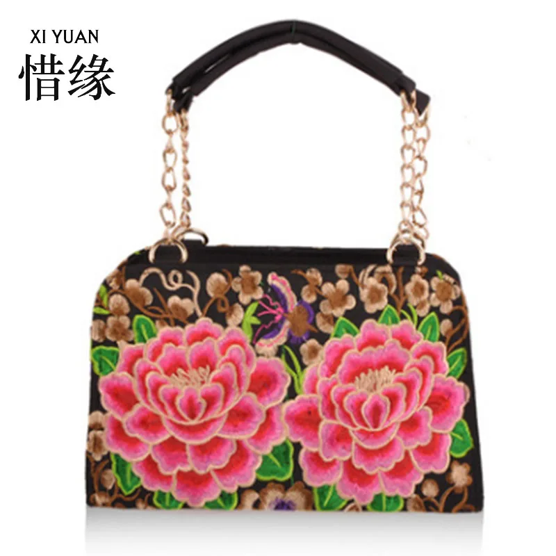 

XIYUAN BRAND Exquisite and generous women's ethnic embroidery bag embroidered shoulder messeng bags,womans embroidered handbags