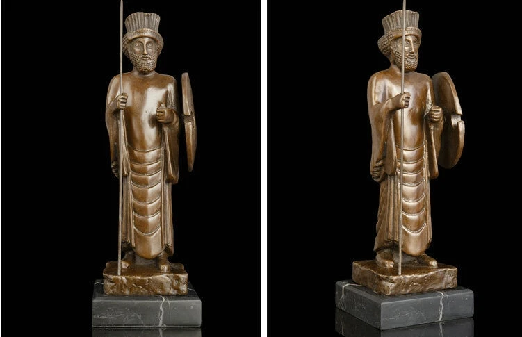 

Art Deco Sculpture Ancient Rome Warrior General Bronze Statue