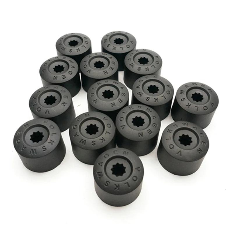 

Biurlink 20Pcs Car Wheel Hub Screw Cover Protection Caps Wheel 17mm Nut Bolt Cover Cap For VW Golf MK4 Passat Audi