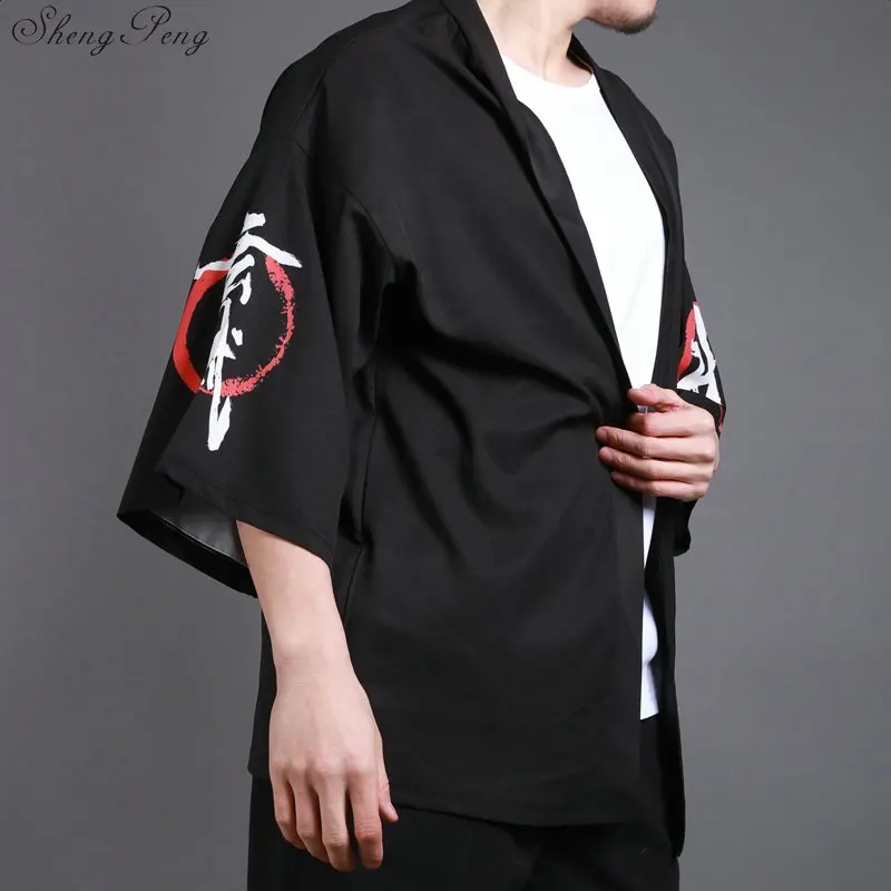 Кимоно Yukata haori мужское кимоно кардиган костюм самурая одежда пиджак рубашка yukata