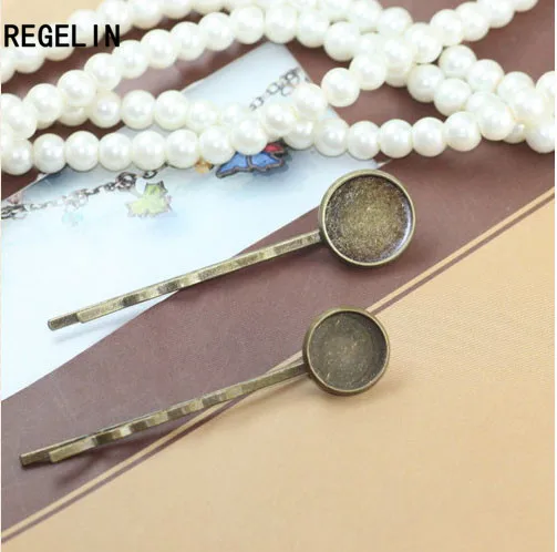 20 шт. заколки для волос 12/14/20 мм|lace base|cabochon settingsjewelry base |