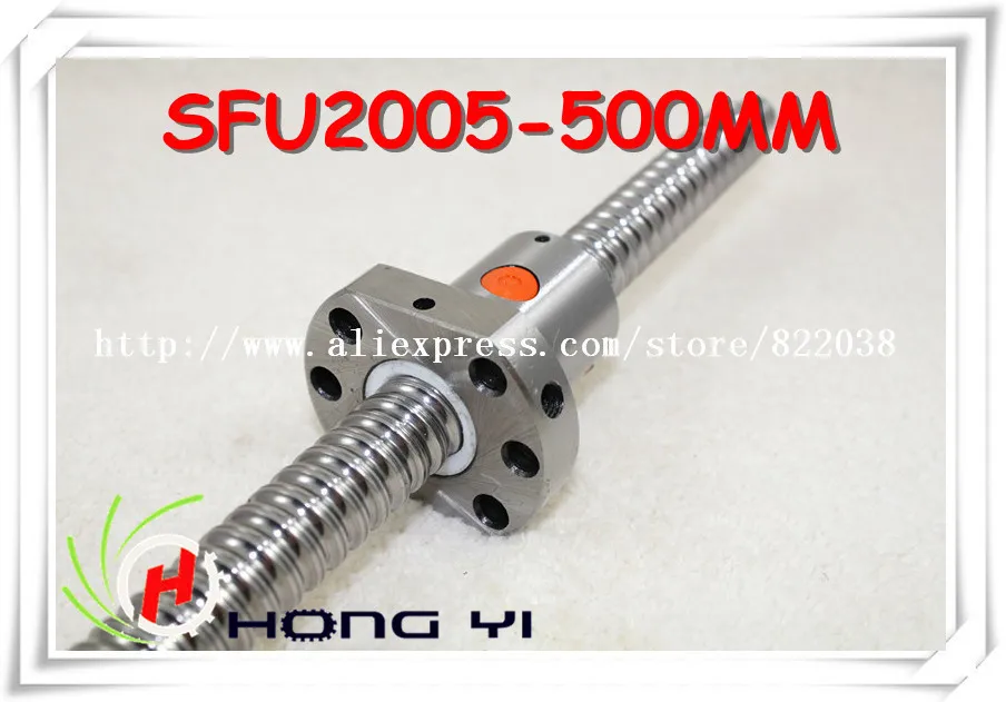 

1pcs Ball screw SFU2005 - L500mm and 1pcs Ballnut for CNC and BK/BF15 standard processing