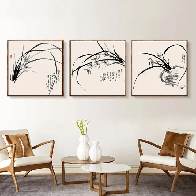 New Chinese Living Room Decoration Painting Restaurant Wall Hanging New Chinese Living Room Decoration Painting Restaurant Wall Hanging Portraits Meter Box Bedroom Modern Minimalist