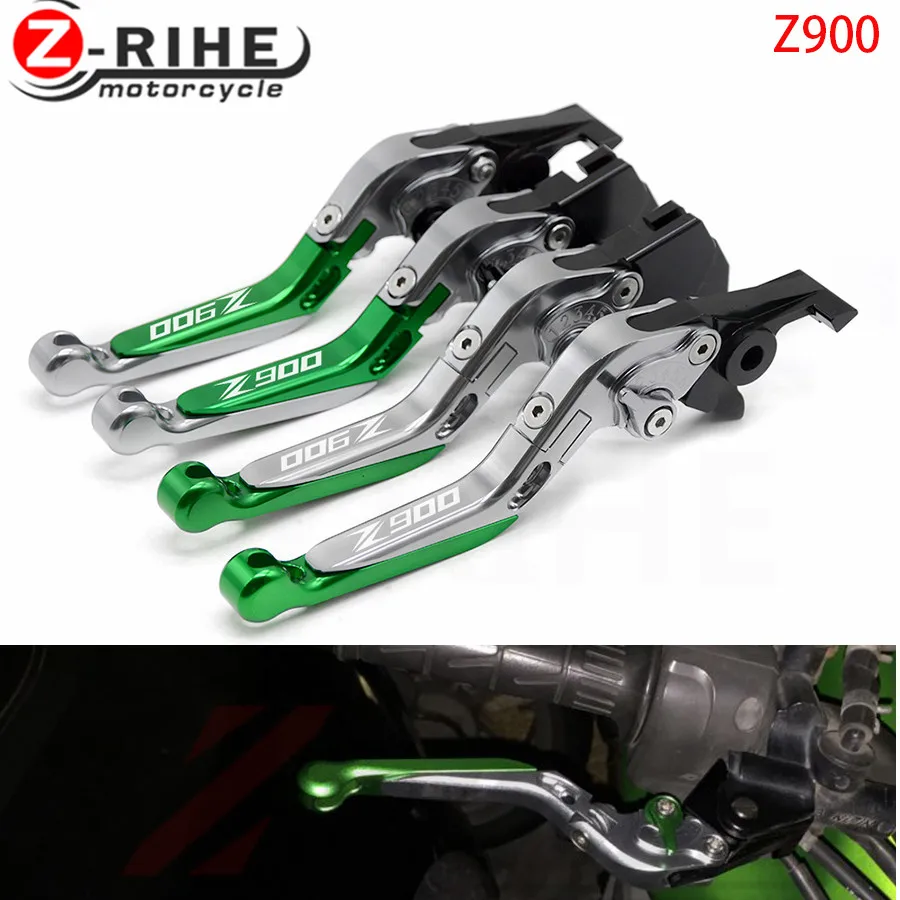 Logo(Z900) For Kawasaki Z900 Z 900 2017 2018 CNC Adjustable Folding Extendable Motorcycle Brake Clutch Levers z900rs Z900RS 2018