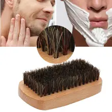 1 шт. ручная работа Мужская кабана щетка из голландсокого дерева квадратный Натуральный Бук деревянная ручка кабан щетиной усы кисти