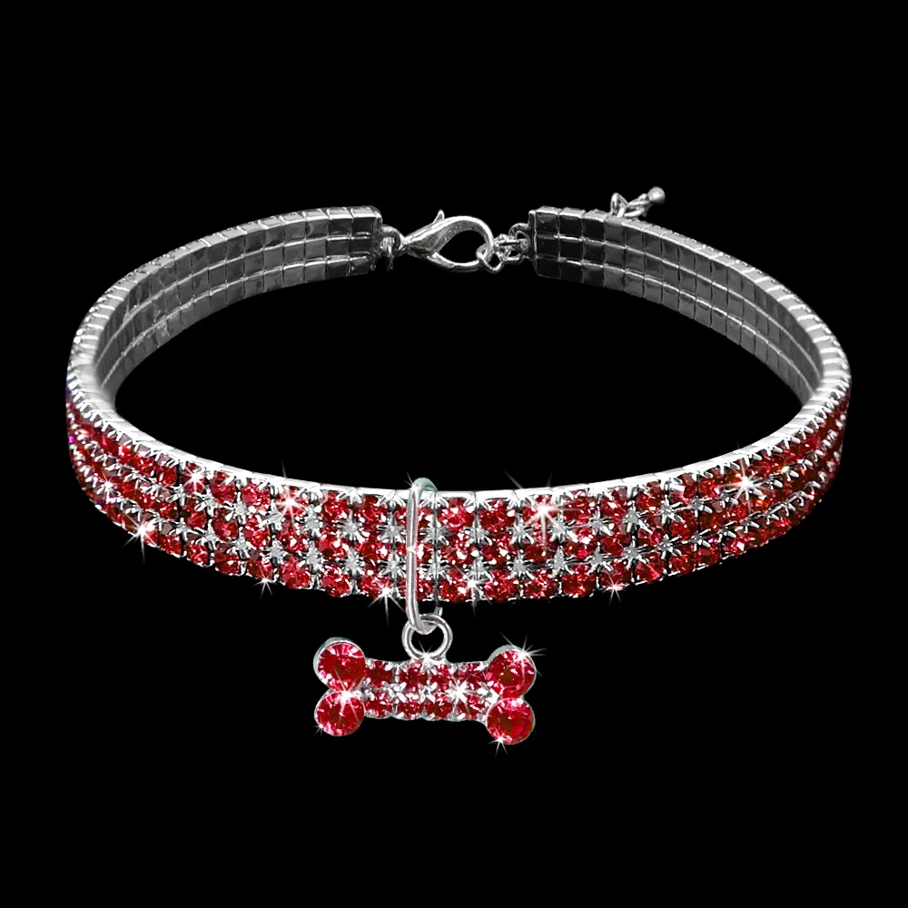 COLLAR DE DIAMANTES DE LUJO GRAN IMITACION PARA PERROS La Tienda Top