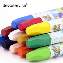 12 цветов/наборы Детские мелки высокого качества масляная пастель нетоксичные художественные канцелярские принадлежности детский сад живопись инструменты ручка для ребенка