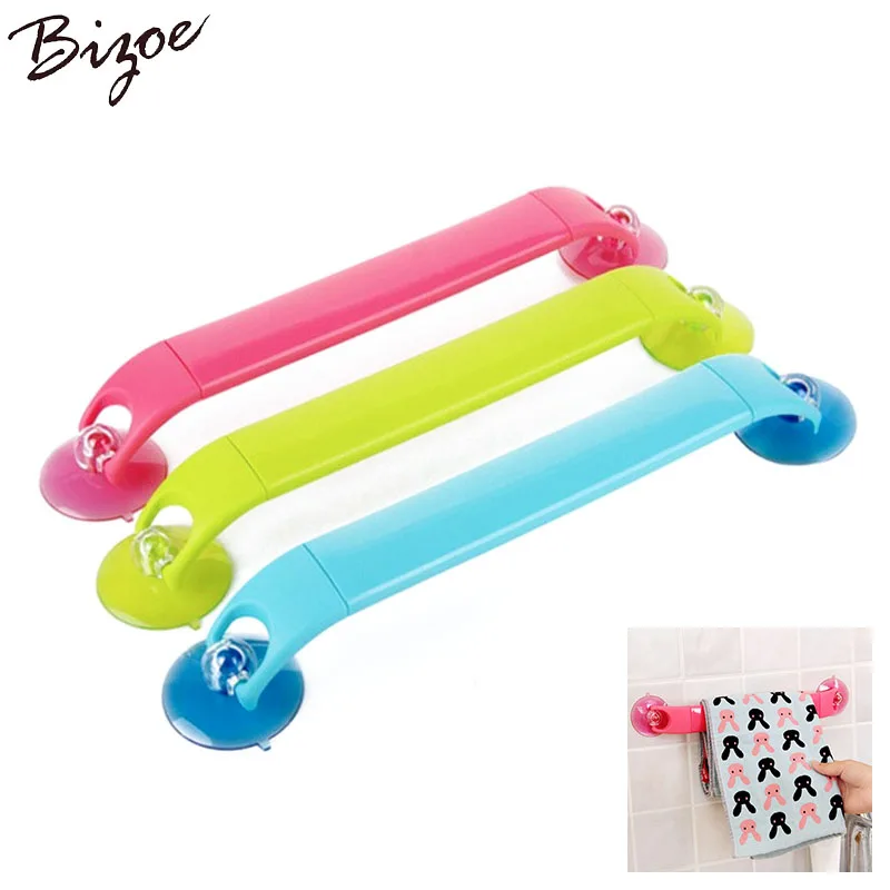 

Creative Home Strong Suction Holder Towel Rack Retractable Colorful Sucker Rotating Racks Angle Towel Bathroom Supplies Rack