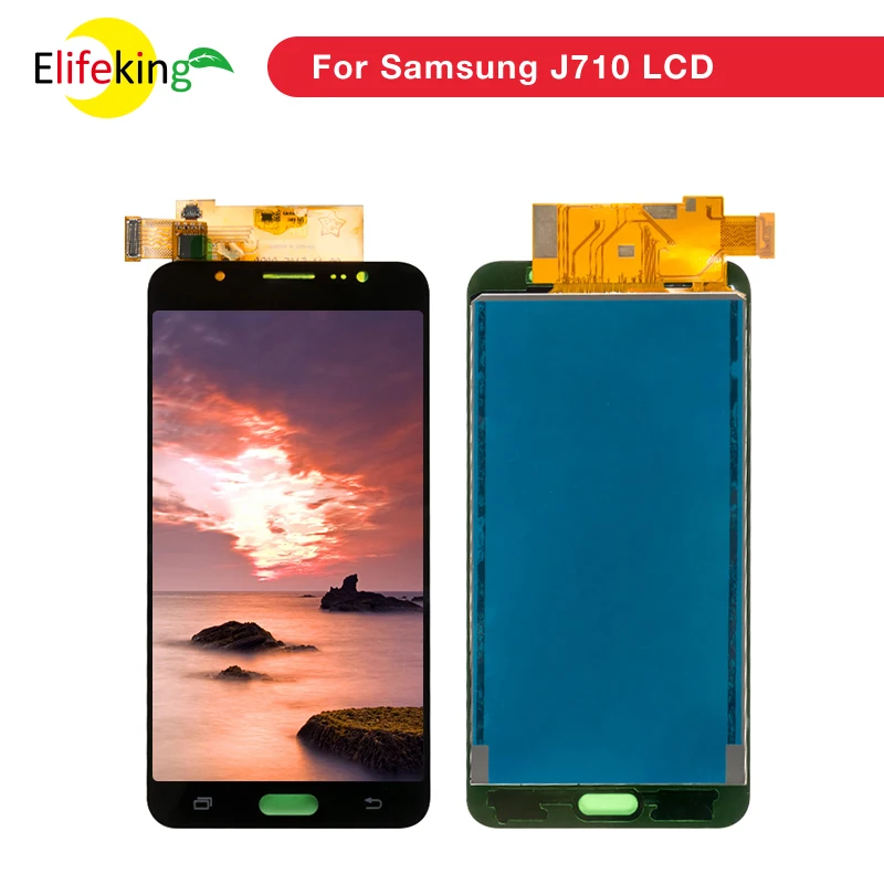 

10PCS/Lot Mobile Phone LCDs for SAMSUNG Galaxy J7 2016 LCD Display J710 J710F Touch Screen For J710 Display Screen Replacement