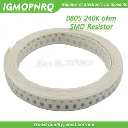 300 шт. 0805 SMD резистор 240K ohm Резистор проволочного чипа 1/8W 240K Ом 0805-240K