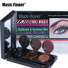 3 цвета/комплект подводка Карандаш для бровей Палитра Водонепроницаемый долговечный легко носить натуральный макияж набор