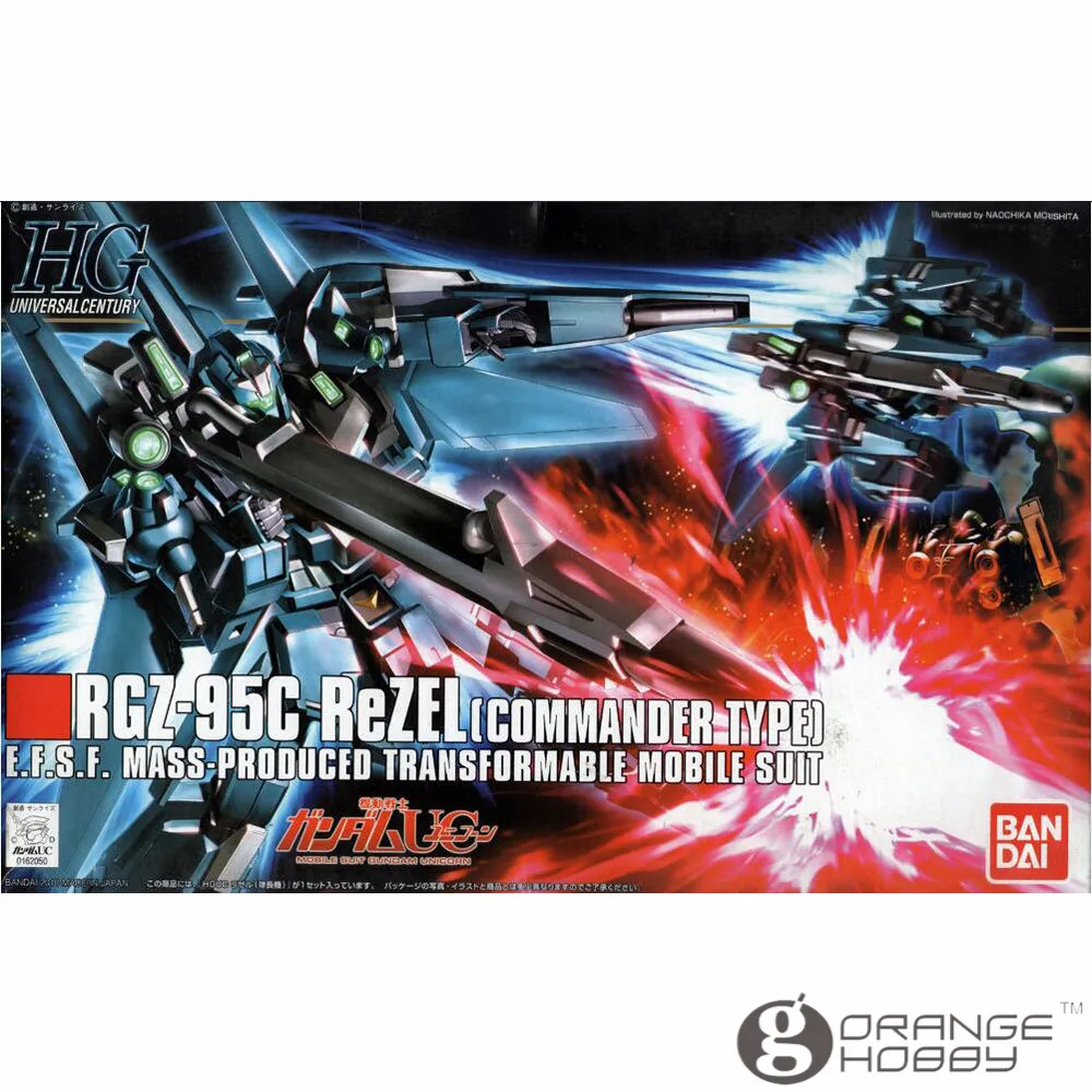 

OHS Bandai HGUC 108 1/144 RGZ-95C ReZEL Commander Type Mobile Suit Assembly Model Kits