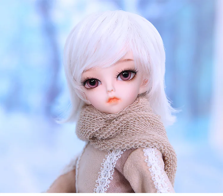 Парик для куклы BJD Taco& Dolomi Размер 6-7 дюймов 1/6 высокая температура короткие красивые белые волосы