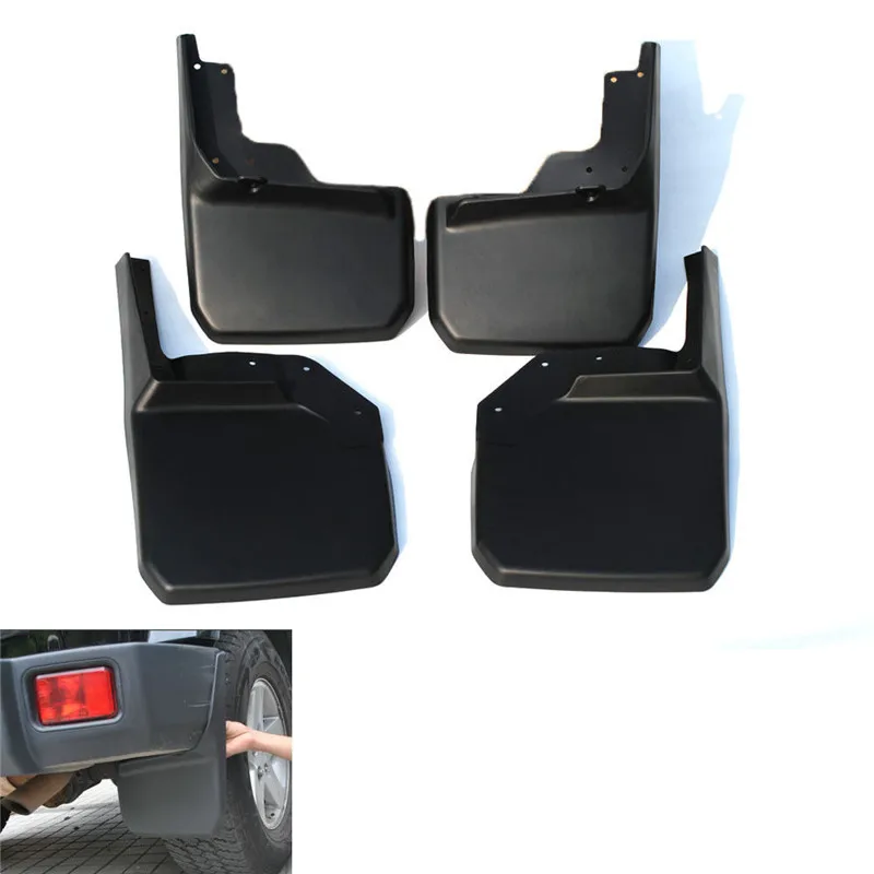 4 шт. брызговик, крыло черный подходит для Jeep Wrangler 2008- модель автомобиля внешние аксессуары Стайлинг