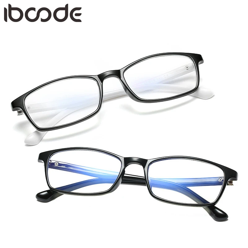 

iboode Reading Glasses Women Men Presbyopic Eyeglasses Ultralight Antiblue Ray Radiation Memory Eyewear Hyperopia Mirror Oculos